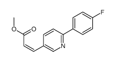 methyl 3-[6-(4-fluorophenyl)pyridin-3-yl]prop-2-enoate Structure