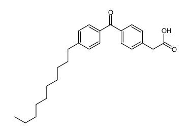 2-[4-(4-decylbenzoyl)phenyl]acetic acid Structure
