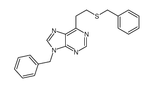 9-benzyl-6-(2-benzylsulfanylethyl)purine Structure