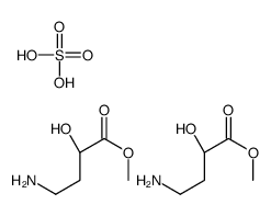 methyl (2S)-4-amino-2-hydroxybutanoate,sulfuric acid Structure