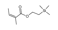 (Z)-2-Methyl-but-2-enoic acid 2-trimethylsilanyl-ethyl ester结构式