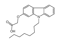 2-(9-octylcarbazol-2-yl)oxyacetic acid Structure