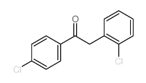 2-(2-chlorophenyl)-1-(4-chlorophenyl)ethanone Structure