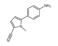 5-(4-aminophenyl)-1-methylpyrrole-2-carbonitrile Structure