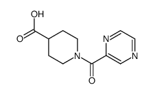 1-(2-吡嗪基羰基)-4-哌啶甲酸结构式