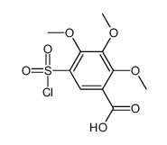 5-chlorosulfonyl-2,3,4-trimethoxybenzoic acid结构式