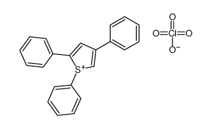 1,2,4-triphenylthiophen-1-ium,perchlorate Structure