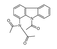 N-acetyl-N-(9-acetylcarbazol-1-yl)acetamide结构式