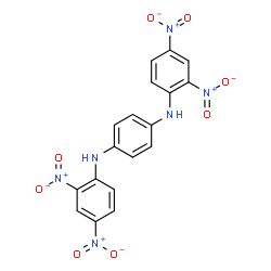 N,N'-bis(2,4-dinitrophenyl)benzene-1,4-diamine structure