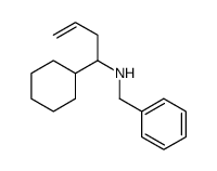 N-benzyl-1-cyclohexylbut-3-en-1-amine Structure
