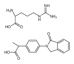 L-arginine mono[(S)-4-(1,3-dihydro-1-oxo-2H-isoindol-2-yl)-alpha-methylbenzeneacetate] picture