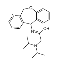 N-(5,11-dihydro-[1]benzoxepino[3,4-b]pyridin-11-yl)-2-[di(propan-2-yl)amino]acetamide结构式