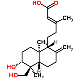 ent-3β,18-Dihydroxylabda-8(17),13E-dien-15-oic acid picture