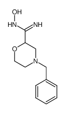 4-benzyl-N-hydroxymorpholin-2-carboximidamide structure