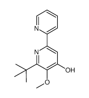 6-tert-butyl-5-methoxy-[2,2']bipyridin-4-ol结构式