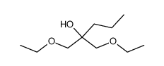 1-ethoxy-2-ethoxymethyl-pentan-2-ol结构式