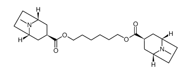 1,6-hexanediol bis(tropane-3β-carboxylate)结构式
