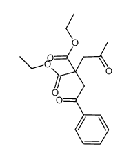 diethyl 2-(2-oxo-2-phenylethyl)-2-(2-oxopropyl)malonate Structure