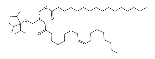 1-O-triisopropylsilyl-2-oleoyl-3-palmitoyl-sn-glycerol Structure