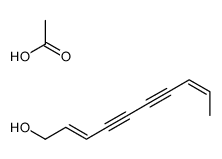 (2E,8E)-2,8-Decadiene-4,6-diyn-1-ol acetate structure