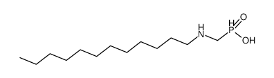 Dodecylaminomethyl-phosphinic acid Structure