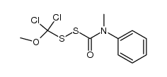 (methoxydichloromethyl)(methylphenylcarbamoyl)disulfane结构式