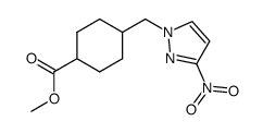 4-(3-nitro-pyrazol-1-ylmethyl)-cyclohexanecarboxylic acid methyl ester Structure