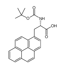 丁氧羰基-3-(1-芘基)-L-丙氨酸结构式