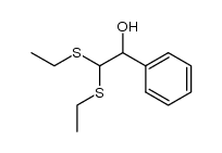 2,2-bis(ethylthio)-1-phenylethanol结构式