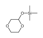 (1,4-Dioxan-2-yloxy)(trimethyl)silane结构式