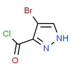 4-Bromo-1H-pyrazole-3-carbonyl chloride structure