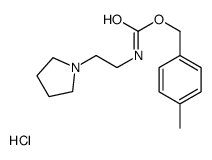 (4-methylphenyl)methyl N-(2-pyrrolidin-1-ium-1-ylethyl)carbamate,chloride结构式