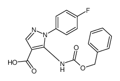 5-(CBZ-AMINO)-1-(4-FLUORO-PHENYL)-1H-PYRAZOLE-4-CARBOXYLIC ACID图片