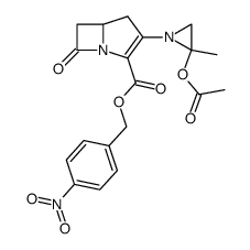 p-nitrobenzyl 2-(2-acetoxy-2-methylaziridin-1-yl)-carbapen-2-em-3-carboxylate结构式