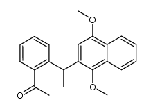 o-[1-(1,4-dimethoxy-2-naphthyl)ethyl]acetophenone Structure