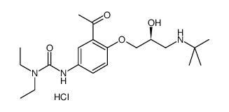 (S)-(-)-Celiprolol Hydrochloride结构式