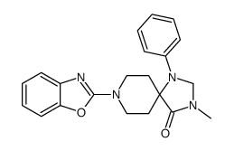 8-(1,3-benzoxazol-2-yl)-3-methyl-1-phenyl-1,3,8-triazaspiro[4.5]decan-4-one结构式