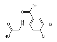 5-bromo-2-(carboxymethyl-amino)-4-chloro-benzoic acid Structure