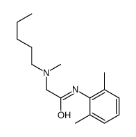 N-(2,6-dimethylphenyl)-2-[methyl(pentyl)amino]acetamide结构式