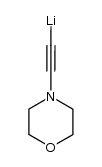 1-Lithio-2-morpholinoethin结构式