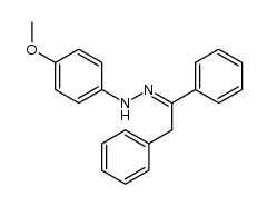 deoxybenzoin p-methoxyphenylhydrazone Structure