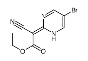 ethyl 2-(5-bromo-1H-pyrimidin-2-ylidene)-2-cyanoacetate Structure