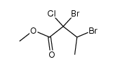 methyl 2-chloro-2,3-dibromobutanoate结构式