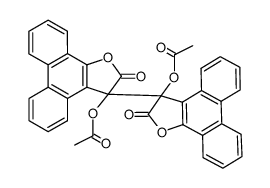 3,3'-diacetoxy-3H,3'H-[3,3']bi[phenanthro[9,10-b]furanyl]-2,2'-dione Structure