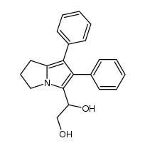 (6,7-Diphenyl-2,3-dihydro-1H-pyrrolizin-5-yl)-vic-dihydroxyethan结构式