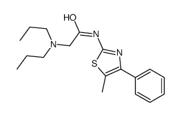 2-(dipropylamino)-N-(5-methyl-4-phenyl-1,3-thiazol-2-yl)acetamide结构式