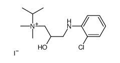 [3-(2-chloroanilino)-2-hydroxypropyl]-dimethyl-propan-2-ylazanium,iodide Structure