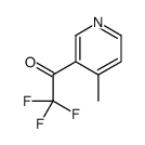 2,2,2-trifluoro-1-(4-methylpyridin-3-yl)ethanone结构式