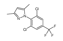 1-[2,6-dichloro-4-(trifluoromethyl)phenyl]-3,5-dimethylpyrazole Structure