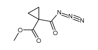 methyl 1-azidocarbonylcyclopropane-1-carboxylate结构式